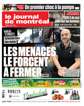 Cover of Le Journal de Montreal