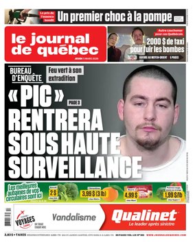 Cover of Le Journal de Quebec