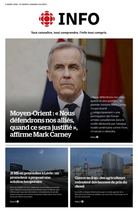 Cover of Radio-Canada Info