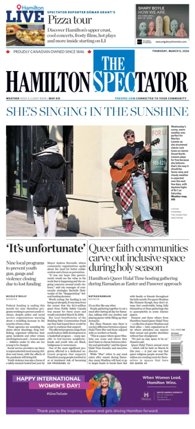Cover of The Hamilton Spectator
