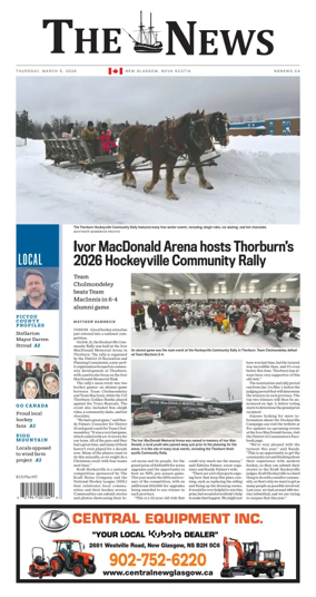 Cover of The News (New Glasgow)