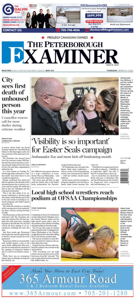 Cover of The Peterborough Examiner
