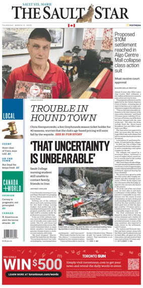 Cover of The Sault Star