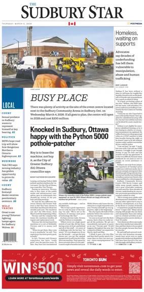 Cover of The Sudbury Star