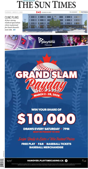 Cover of The Sun Times (Owen Sound)