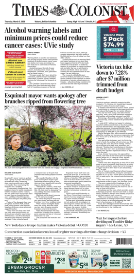 Cover of Times Colonist