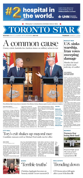 Cover of Toronto Star