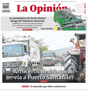 Cover of La Opinion