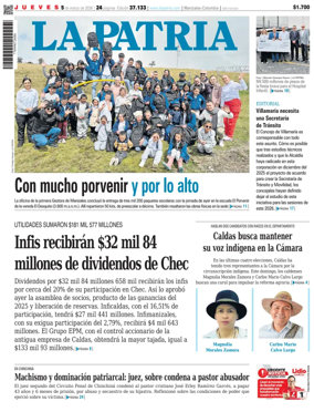 Cover of La Patria (Colombia)