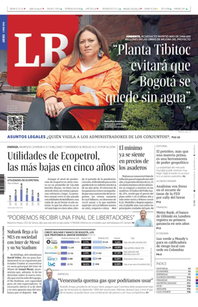 Cover of La Republica (Colombia)