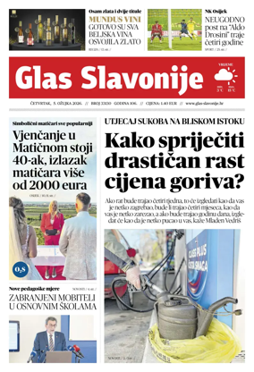 Cover of Glas Slavonije