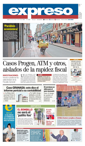 Cover of Diario Expreso