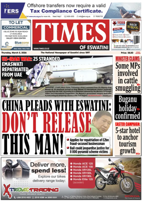 Cover of Times of Eswatini