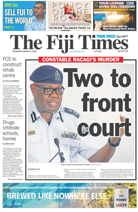 Cover of The Fiji Times