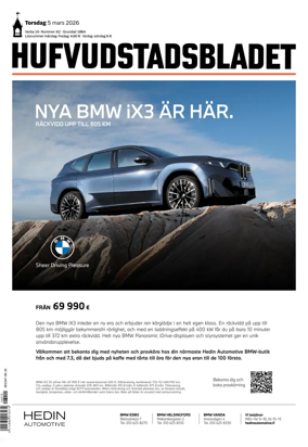 Cover of Hufvudstadsbladet