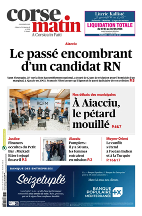 Cover of Corse Matin