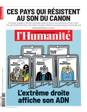 Cover of L'HUMANITE