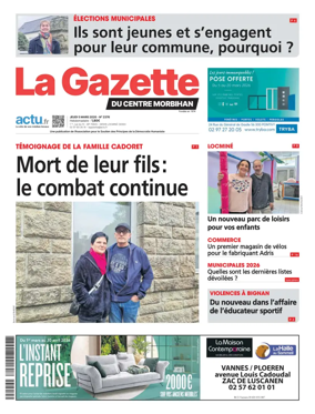 Cover of La Gazette du Centre Morbihan