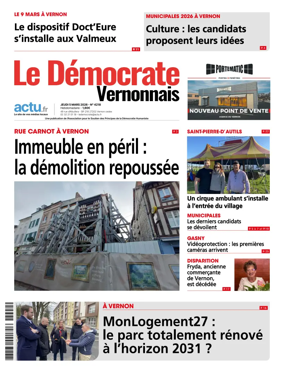 Cover of Le Democrate Vernonnais