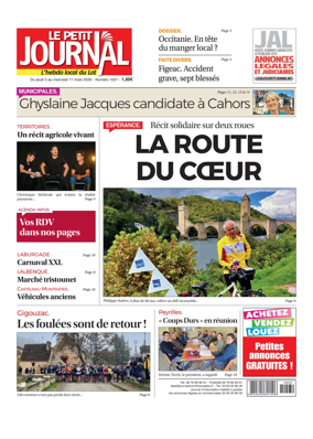 Cover of Le Petit Journal - L'hebdo local du Lot