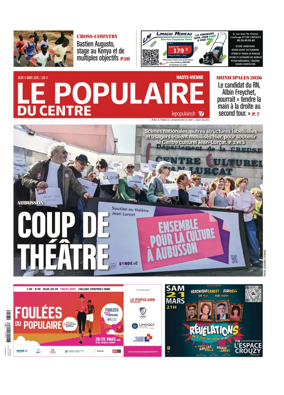 Cover of Le Populaire du Centre (Haute-Vienne)