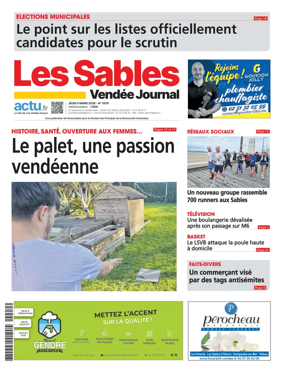 Cover of Les Sables Vendee Journal