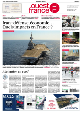 Cover of Ouest France (Cholet)