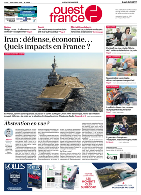 Cover of Ouest France (Pornic / Pays de Retz)