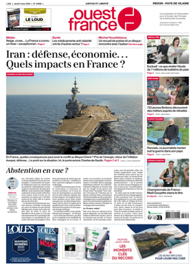 Cover of Ouest France (Redon / Pays de Vilaine)