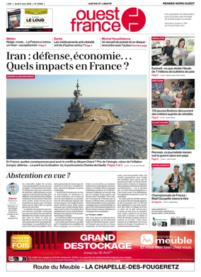 Cover of Ouest-France (Rennes Nord-Ouest)