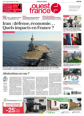 Cover of Ouest France (Sarthe)