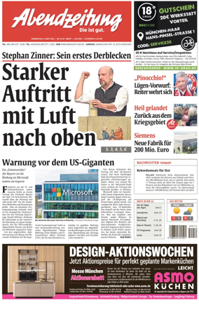 Cover of Abendzeitung Munchen