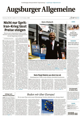 Cover of Augsburger Allgemeine (Ausgabe Stadt)
