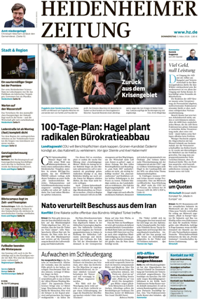 Cover of Heidenheimer Zeitung