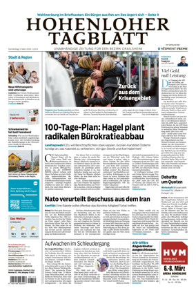 Cover of Hohenloher Tagblatt