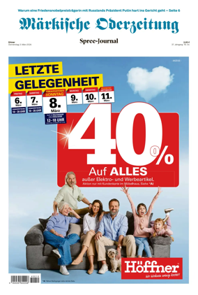 Cover of Markische Oderzeitung Erkner