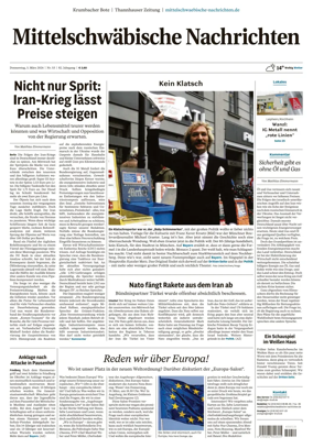 Cover of Mittelschwaebische Nachrichten
