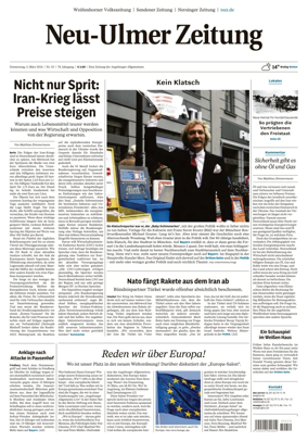 Cover of Neu-Ulmer Zeitung