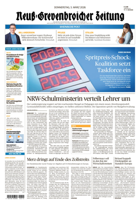 Cover of Neuss-Grevenbroicher Zeitung Neuss
