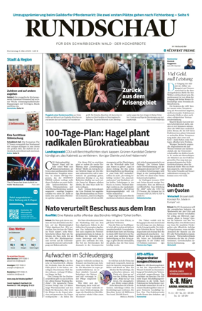 Cover of Rundschau fur den Schwabischen Wald – Der Kocherbote