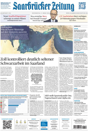 Cover of Saarbruecker Zeitung
