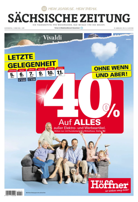 Cover of Sachsische Zeitung (Weiswasser)