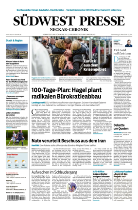 Cover of SUDWEST PRESSE - Neckar-Chronik