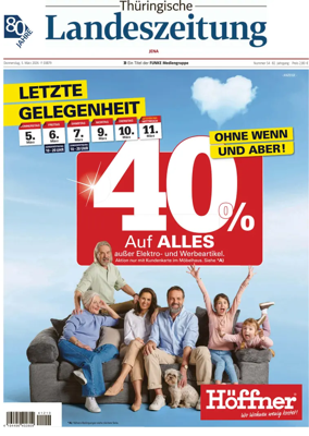 Cover of Thuringische Landeszeitung (Jena)