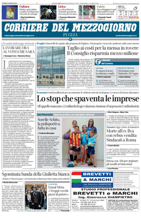 Cover of Corriere del Mezzogiorno (Puglia)