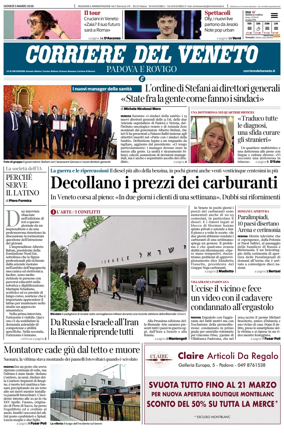 Cover of Corriere del Veneto (Padova e Rovigo)