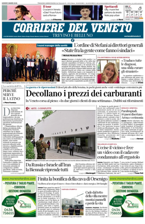 Cover of Corriere del Veneto (Treviso e Belluno)