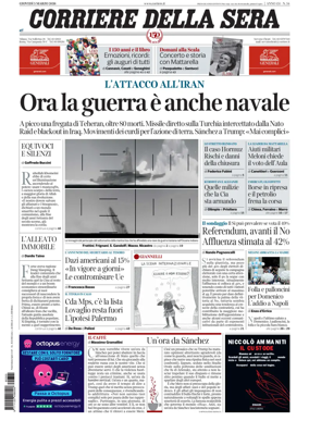 Cover of Corriere della Sera