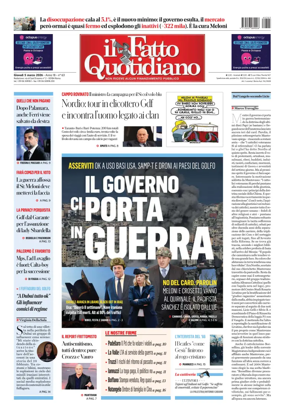 Cover of Il Fatto Quotidiano