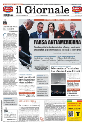 Cover of Il Giornale (Italy)